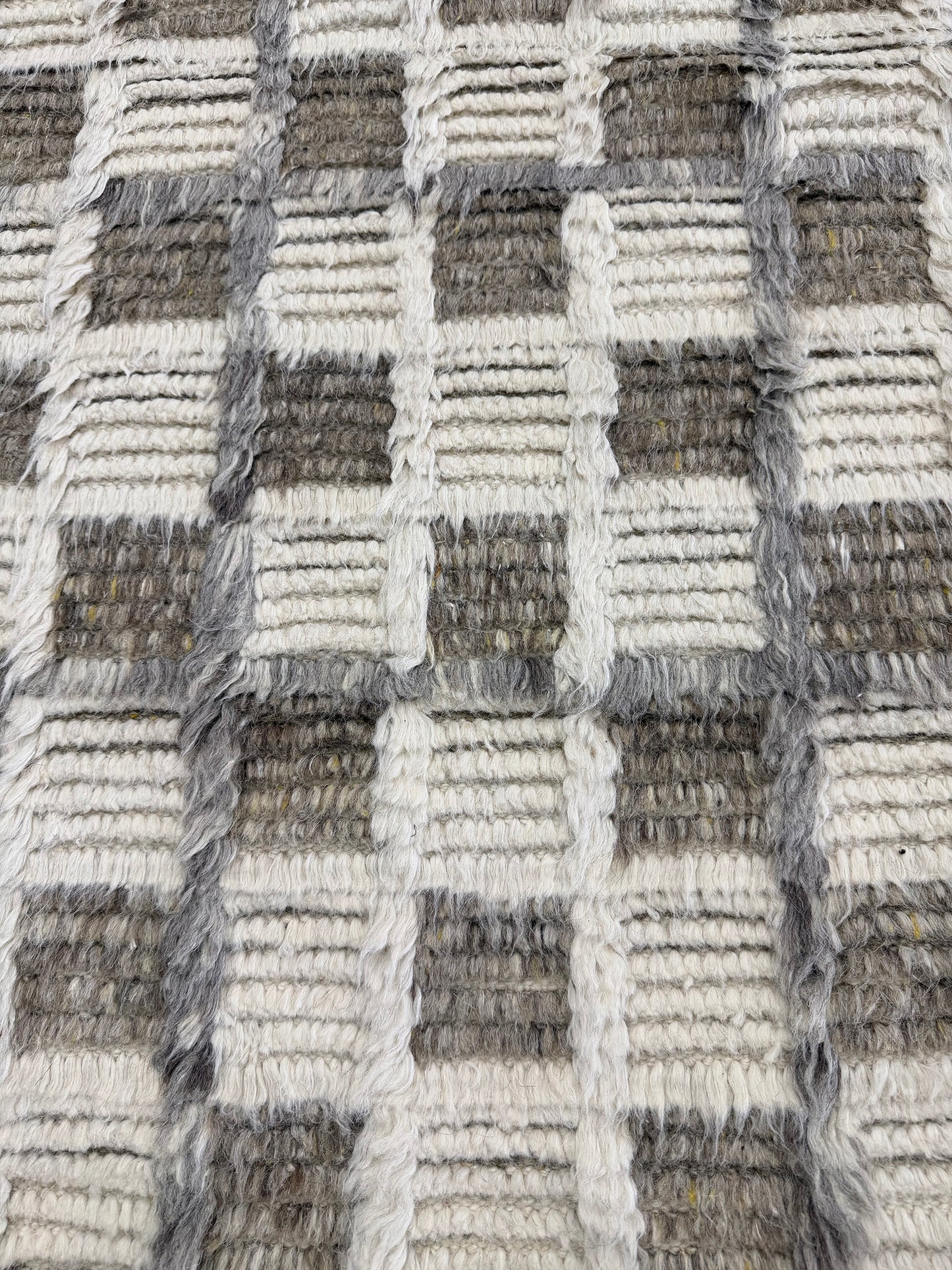 Miha, Sahara Collection, Ivory Stone Gray - close-up of weave texture and pile [#3]
