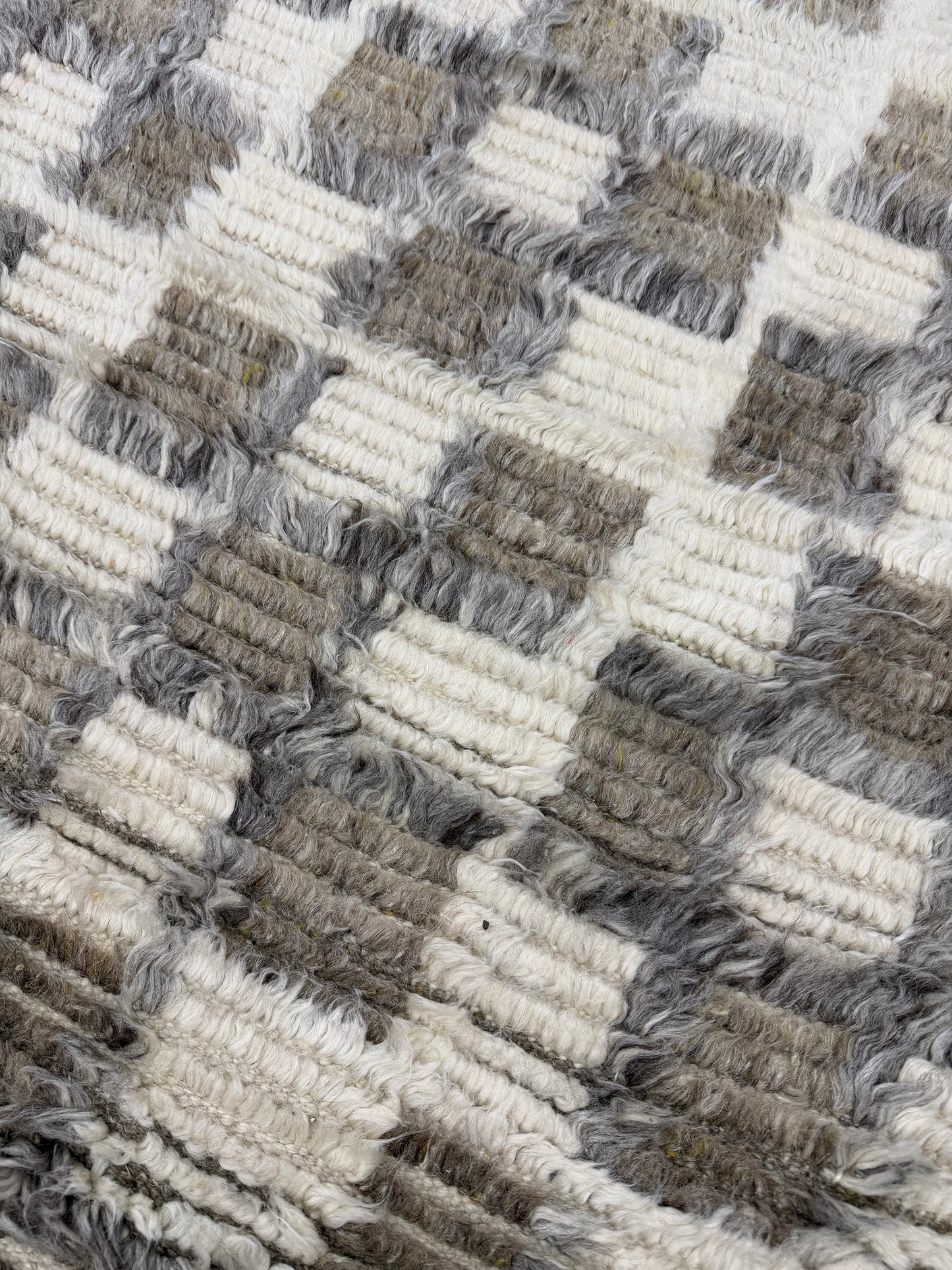 Miha, Sahara Collection, Ivory Stone Gray - close-up of weave texture and pile [#4]