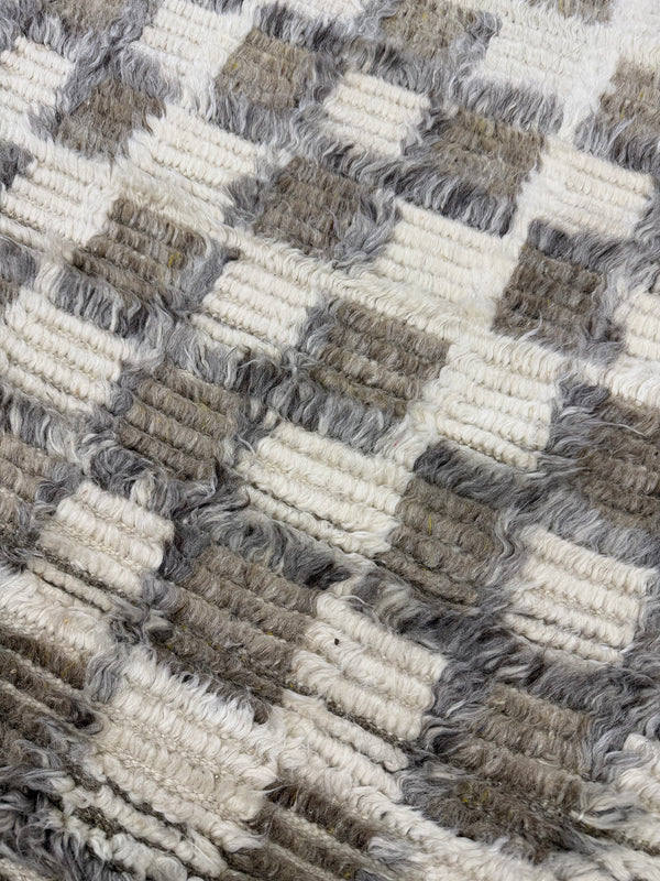 Miha, Sahara Collection, Ivory Stone Gray - close-up of weave texture and pile [#4]