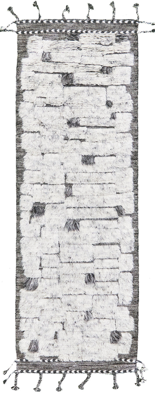 Avocet, Sandpiper Collection, Silver - one-of-a-kind handmade area rug [#1]