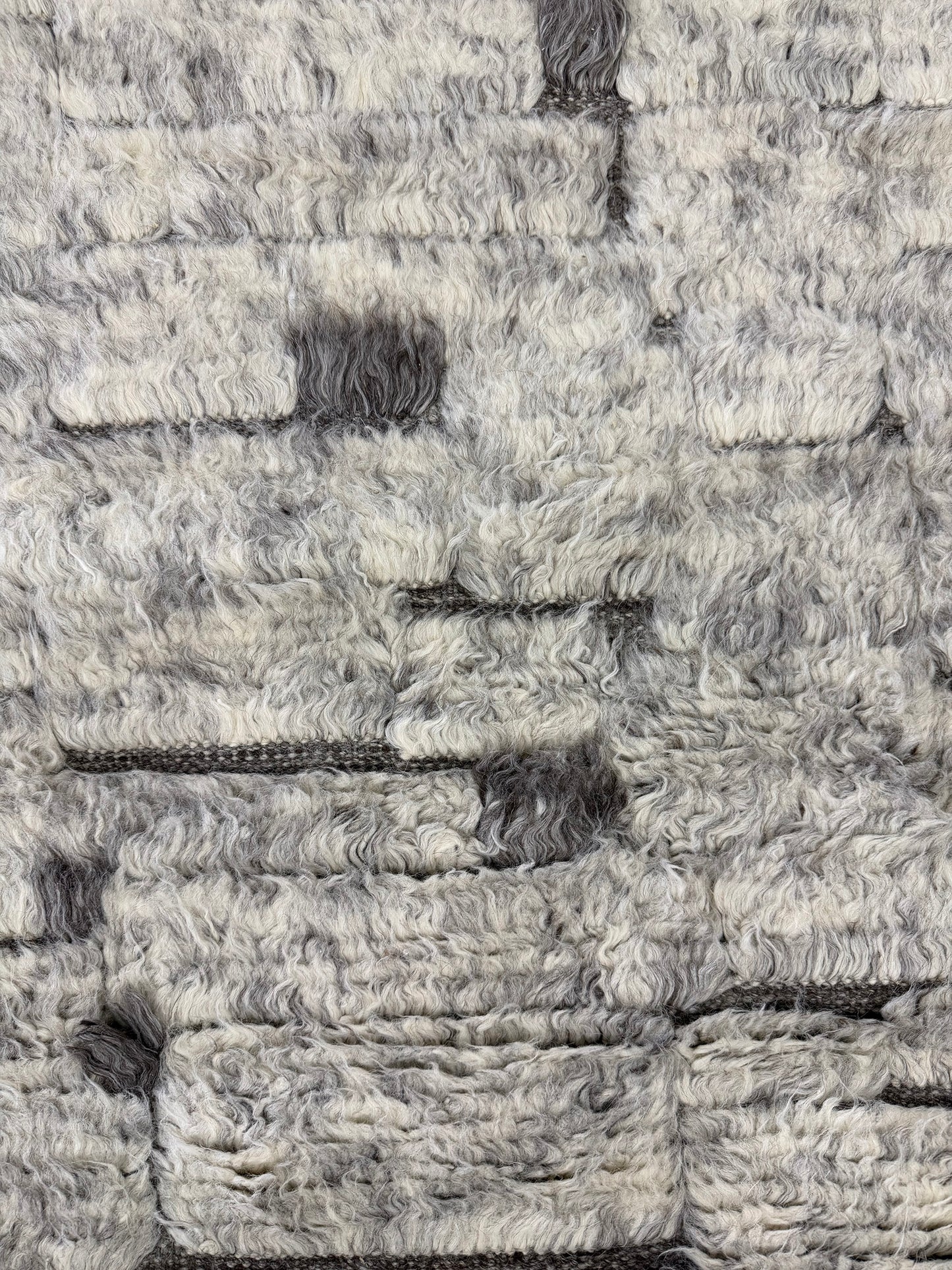 Avocet, Sandpiper Collection, Silver - close-up of weave texture and pile [#1]