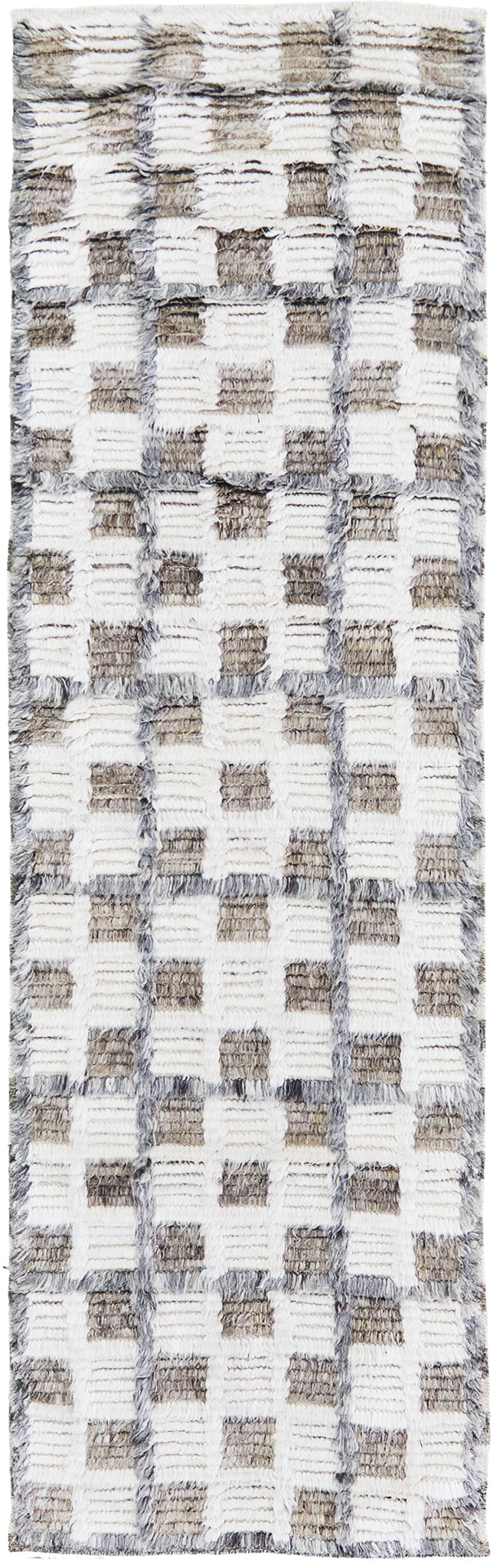 Miha, Sahara Collection, Ivory Stone Gray - one-of-a-kind handmade area rug [#5]