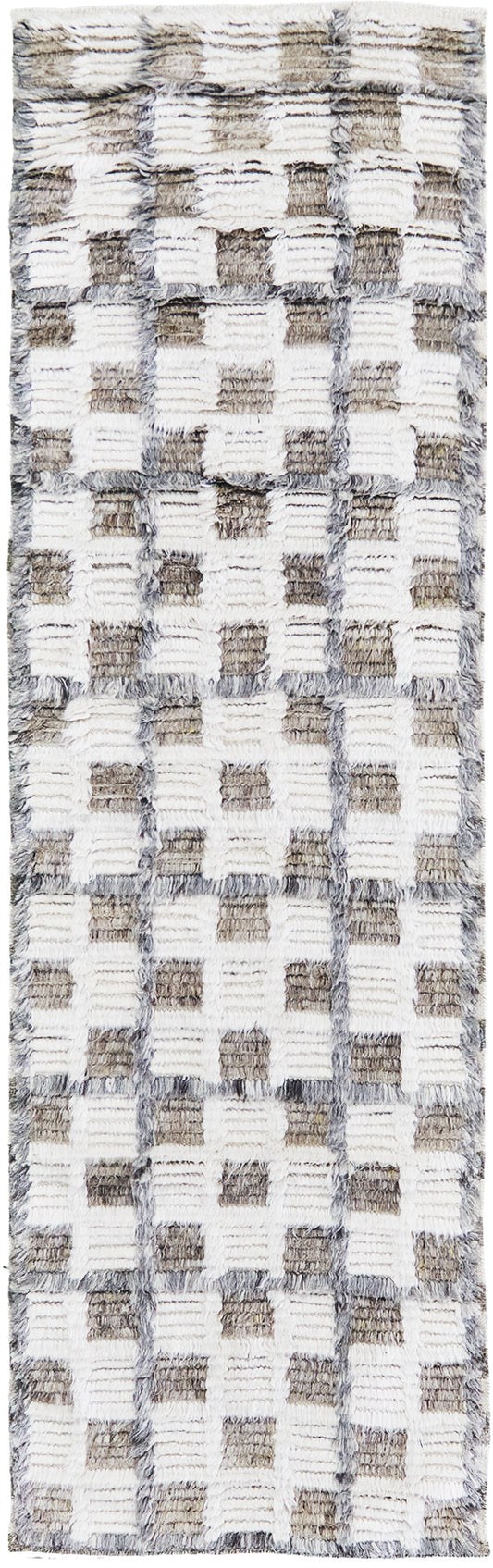 Miha, Sahara Collection, Ivory Stone Gray - one-of-a-kind handmade area rug [#5]
