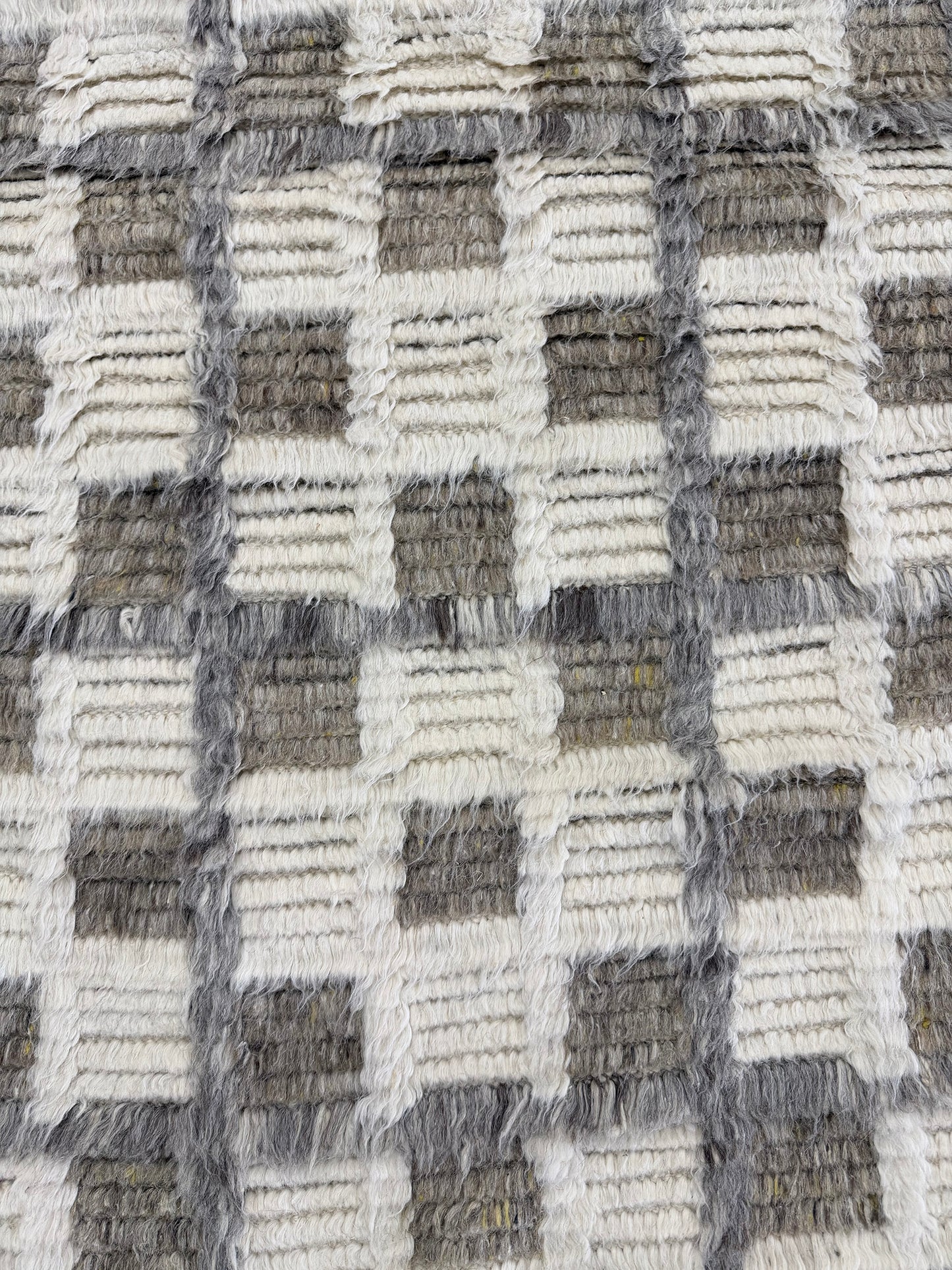 Miha, Sahara Collection, Ivory Stone Gray - close-up of weave texture and pile [#5]