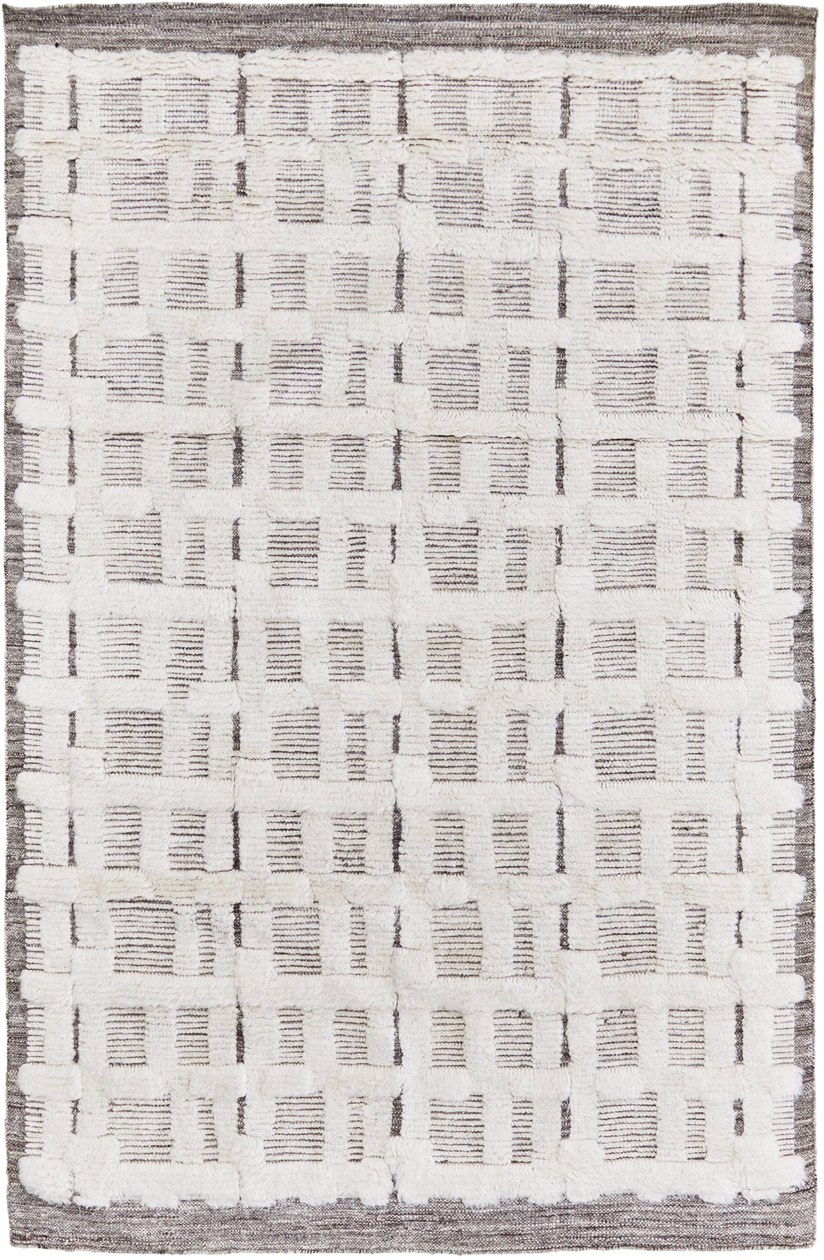 Bittern, Sandpiper Collection, Ivory Silver - one-of-a-kind handmade area rug [#9]