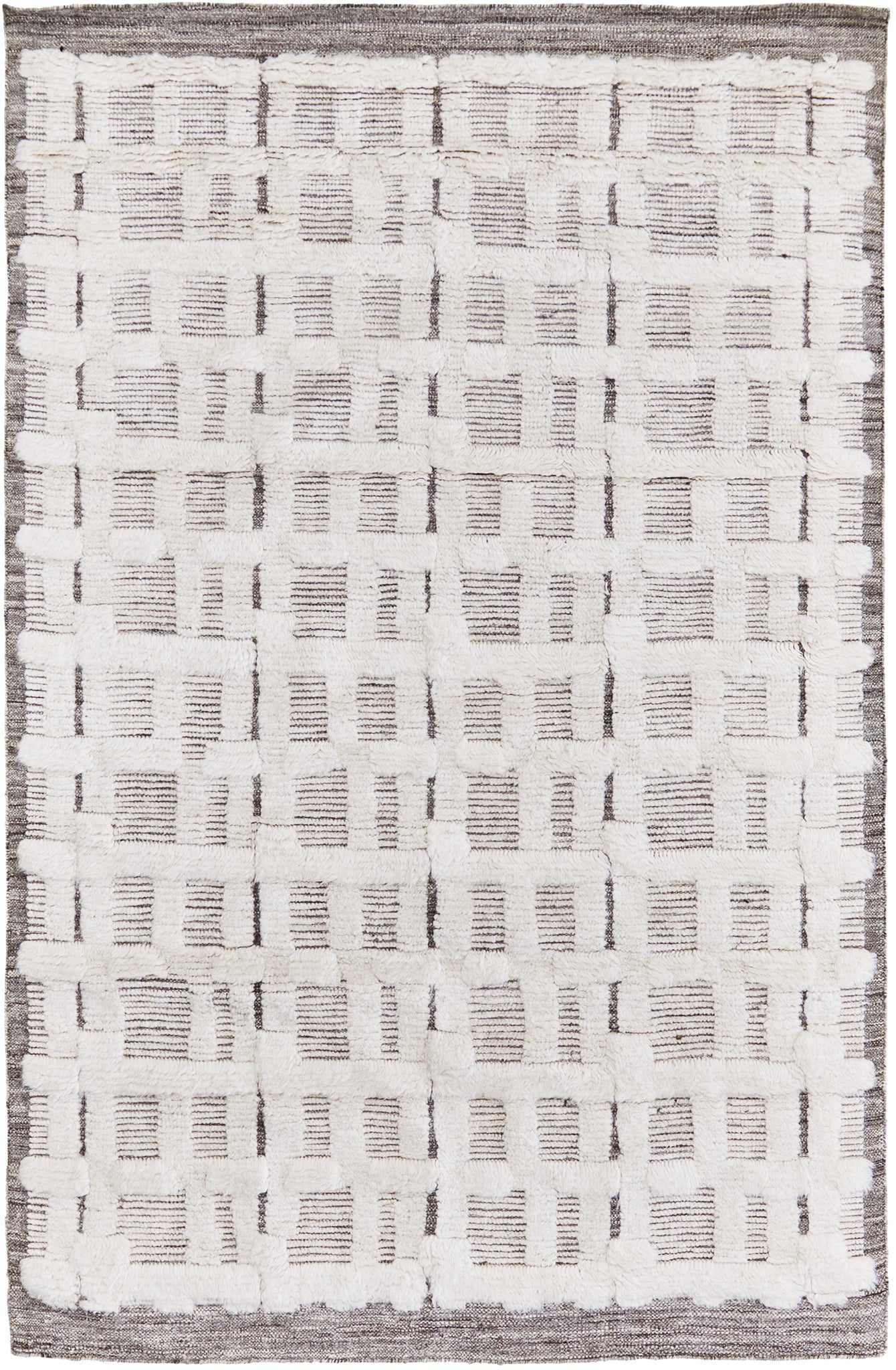 Bittern, Sandpiper Collection, Ivory Silver - one-of-a-kind handmade area rug [#9]