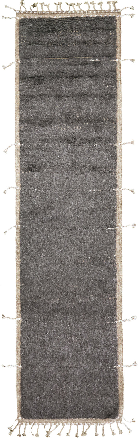 Spoonbill, Sandpiper Collection, Warm Black - one-of-a-kind handmade area rug [#4]