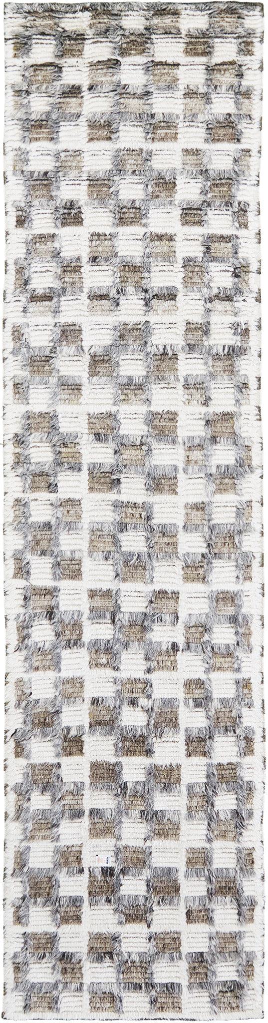 Miha, Sahara Collection, Ivory Stone Gray - one-of-a-kind handmade area rug [#6]
