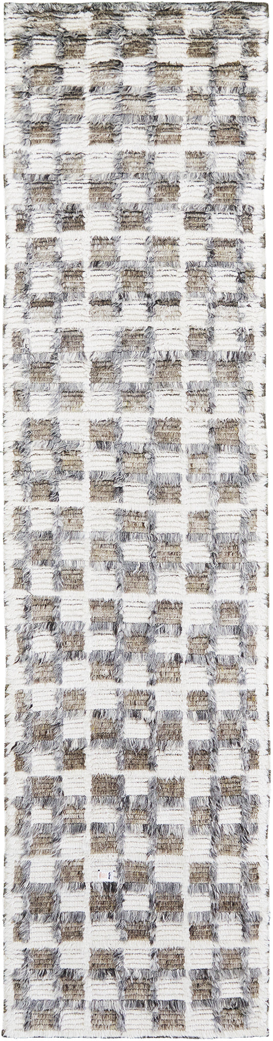 Miha, Sahara Collection, Ivory Stone Gray - one-of-a-kind handmade area rug [#6]
