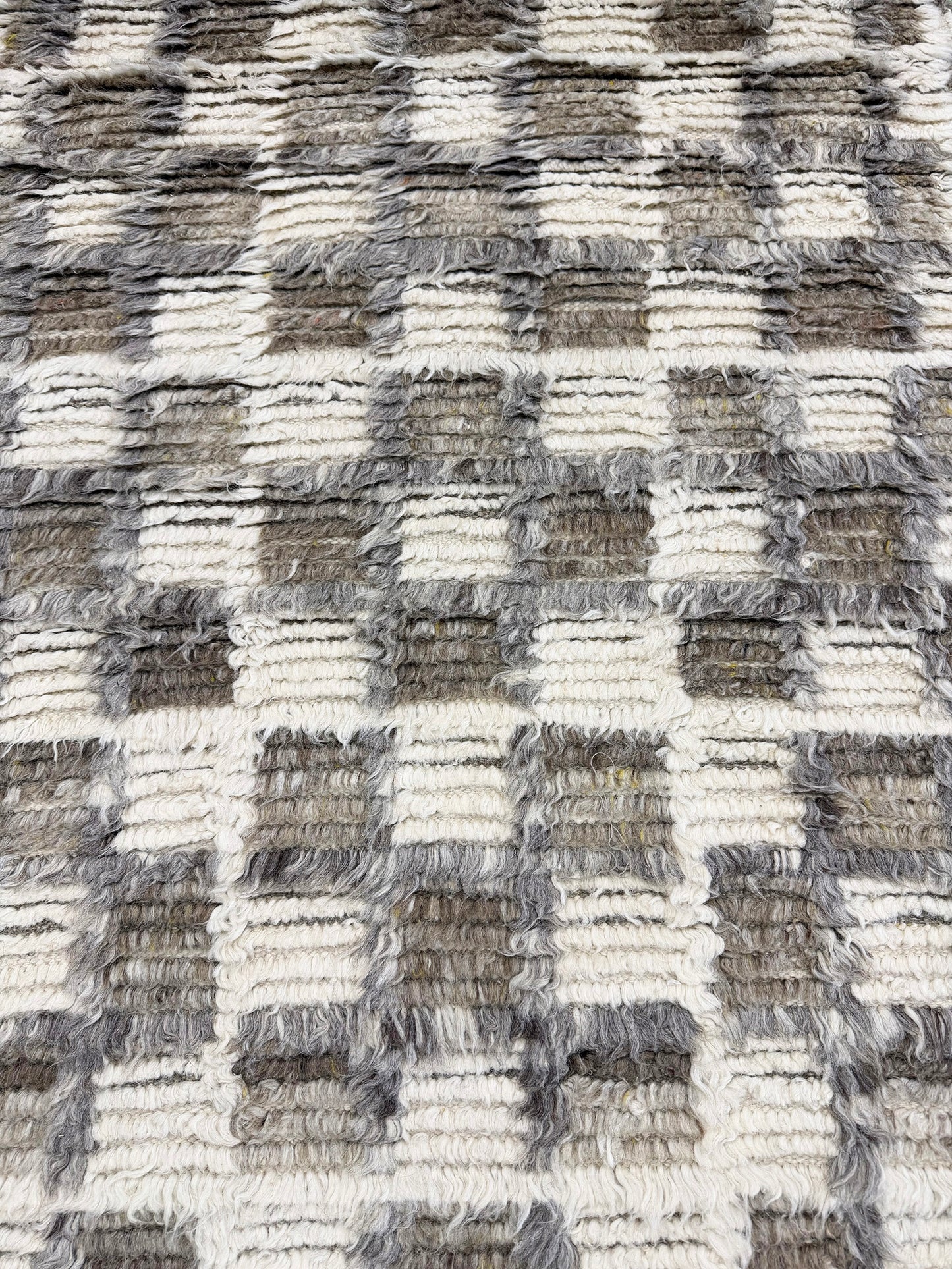 Miha, Sahara Collection, Ivory Stone Gray - close-up of weave texture and pile [#6]