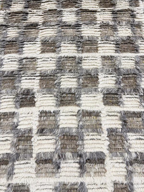 Miha, Sahara Collection, Ivory Stone Gray - close-up of weave texture and pile [#6]