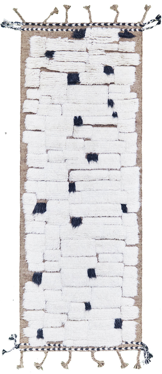 Avocet, Sandpiper Collection, Ivory Clay - one-of-a-kind handmade area rug [#6]