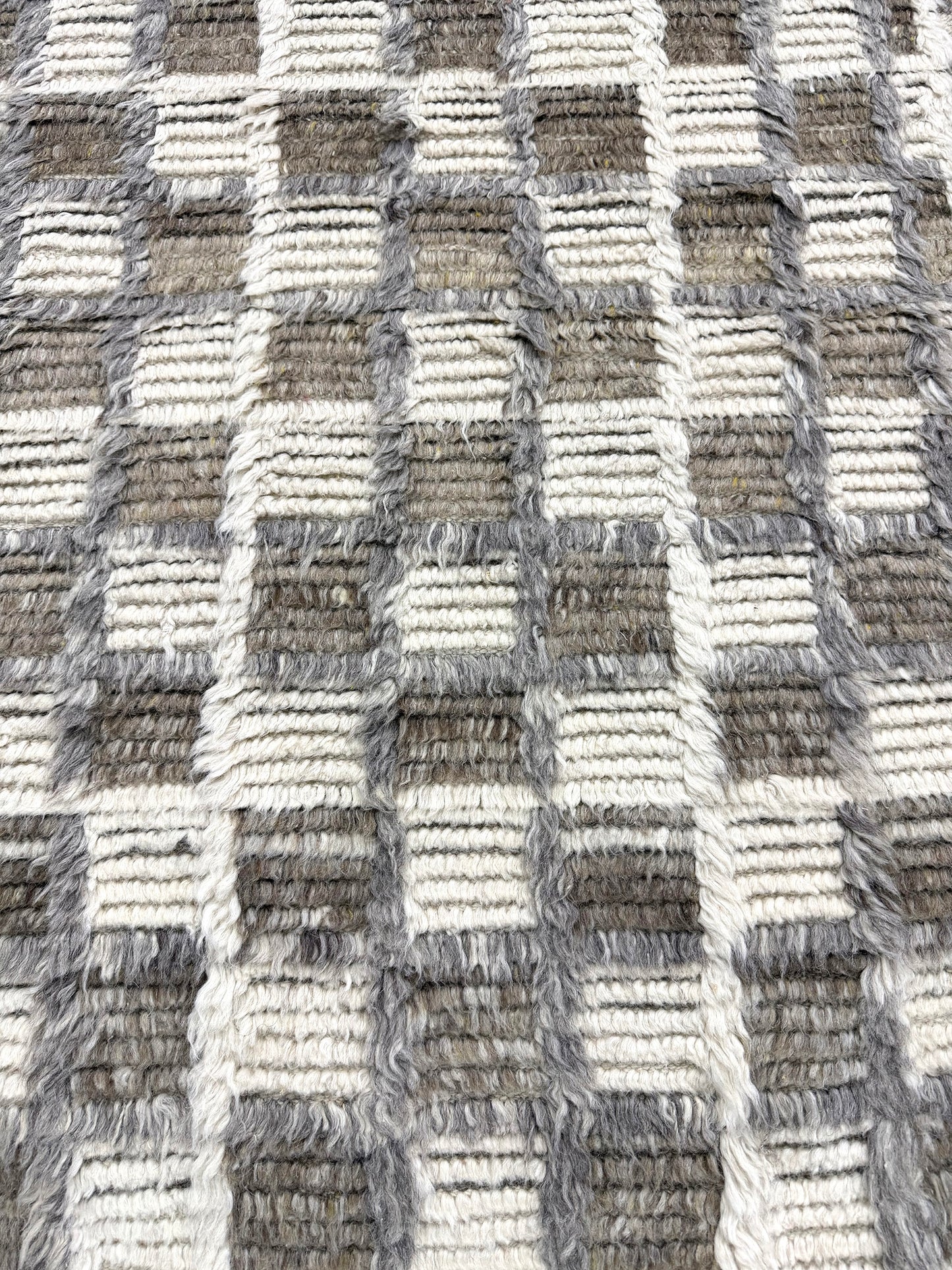 Miha, Sahara Collection, Ivory Stone Gray - close-up of weave texture and pile [#8]