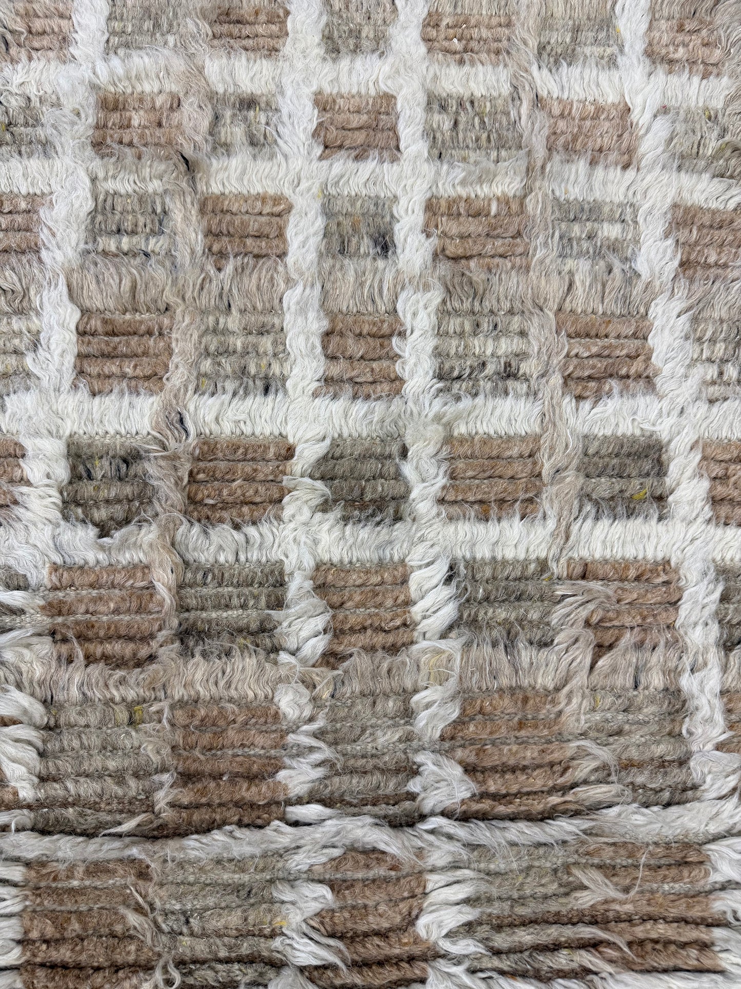 Miha, Sahara Collection, Ivory Clay - close-up of weave texture and pile [#6]
