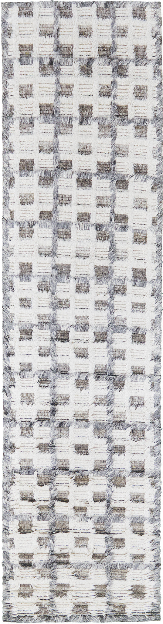 Miha, Sahara Collection, Ivory Stone Gray - one-of-a-kind handmade area rug [#9]