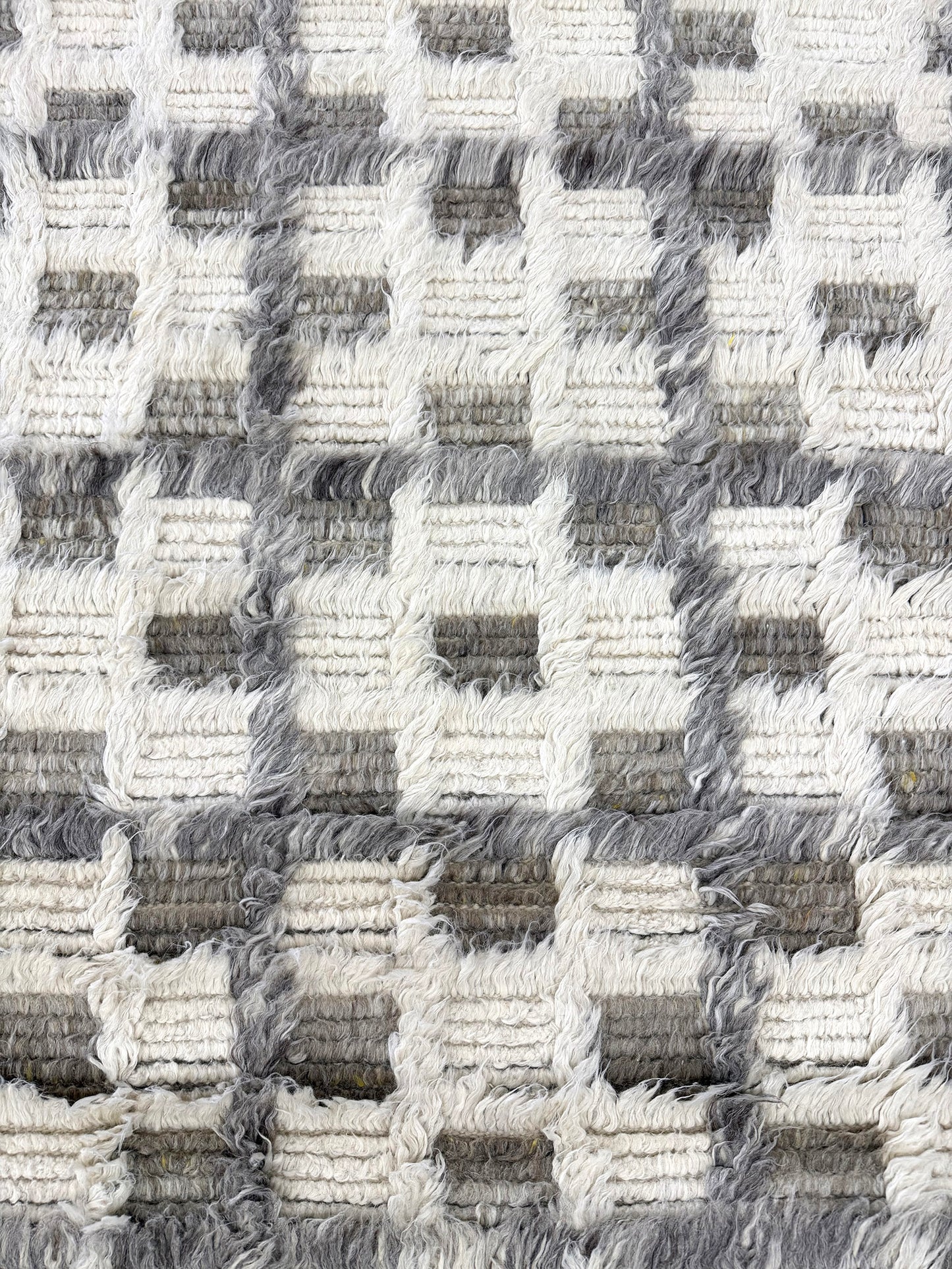 Miha, Sahara Collection, Ivory Stone Gray - close-up of weave texture and pile [#9]