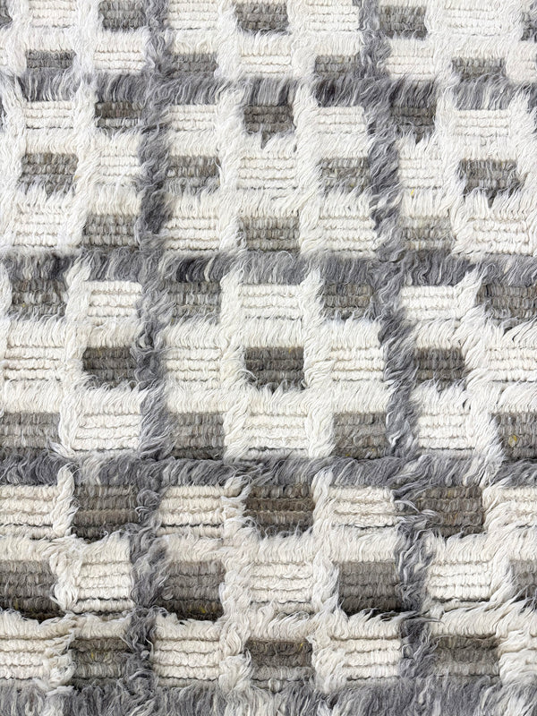 Miha, Sahara Collection, Ivory Stone Gray - close-up of weave texture and pile [#9]