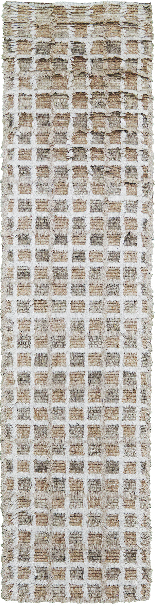 Miha, Sahara Collection, Ivory Clay - one-of-a-kind handmade area rug [#7]