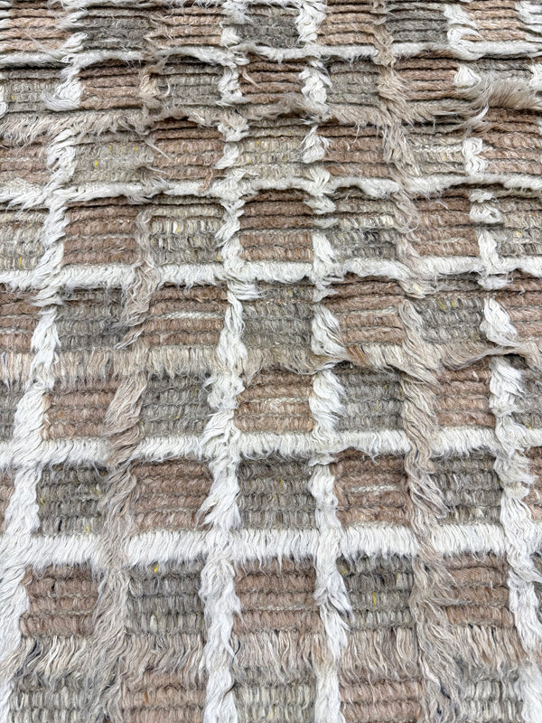 Miha, Sahara Collection, Ivory Clay - close-up of weave texture and pile [#7]