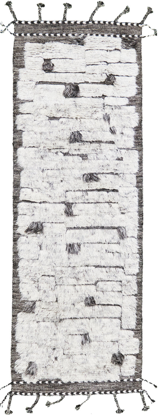 Avocet, Sandpiper Collection, Silver - one-of-a-kind handmade area rug [#3]