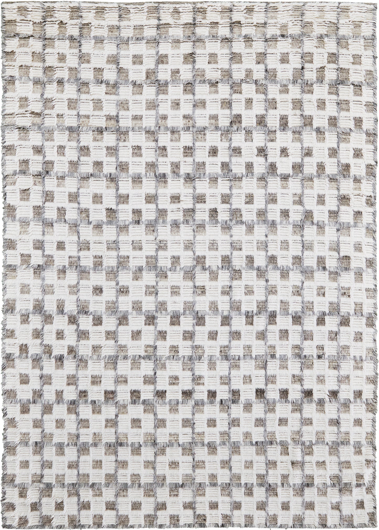 Miha, Sahara Collection, Ivory Stone Gray - one-of-a-kind handmade area rug [#10]