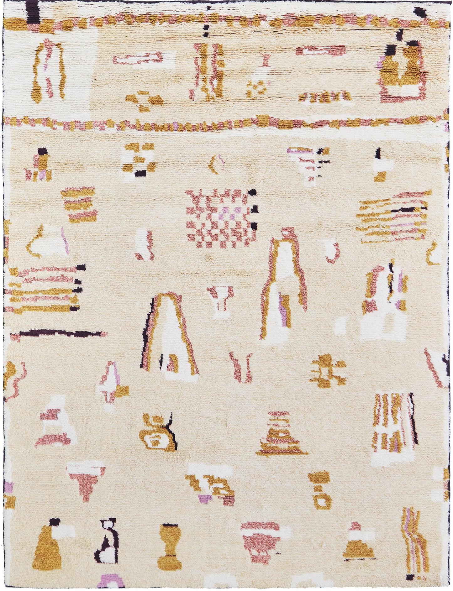 Sahale, Atlas Collection, Apricot - one-of-a-kind handmade area rug