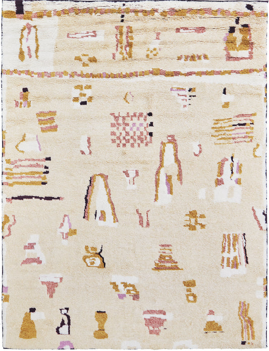 Sahale, Atlas Collection, Apricot - one-of-a-kind handmade area rug