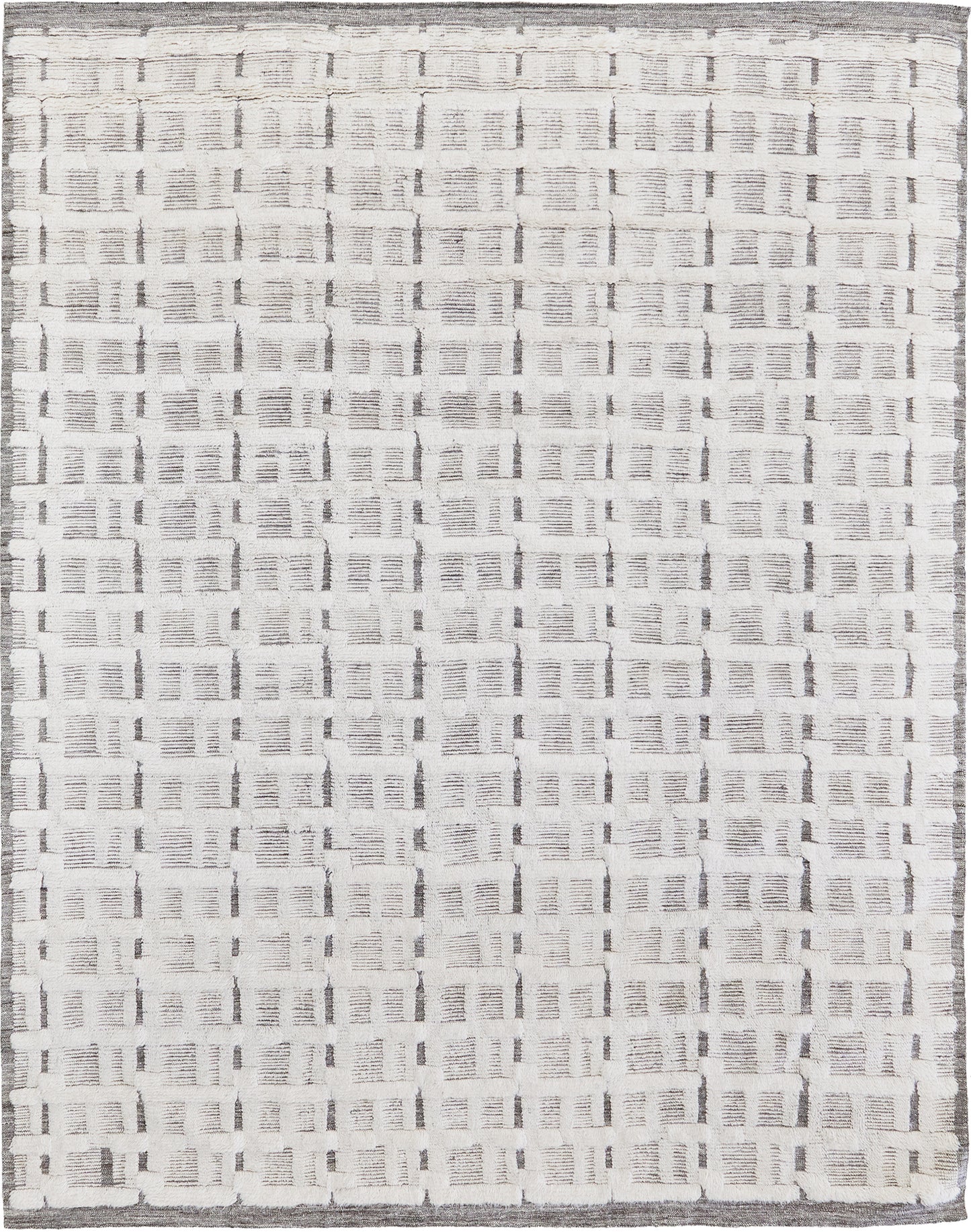 Bittern, Sandpiper Collection, Ivory Silver - one-of-a-kind handmade area rug [#11]