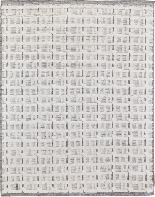 Bittern, Sandpiper Collection, Ivory Silver - one-of-a-kind handmade area rug [#11]