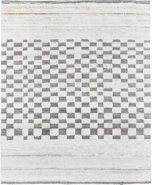 Sirocco, Haute Bohemian Collection, Ivory Silver - one-of-a-kind handmade area rug