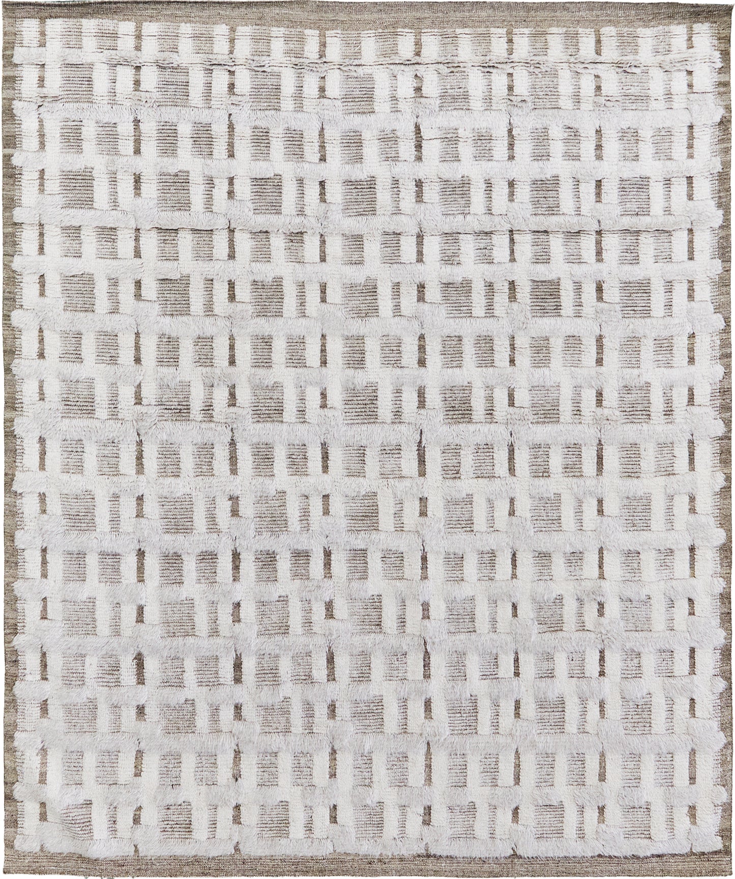 Bittern, Sandpiper Collection, Ivory Taupe - one-of-a-kind handmade area rug [#12]