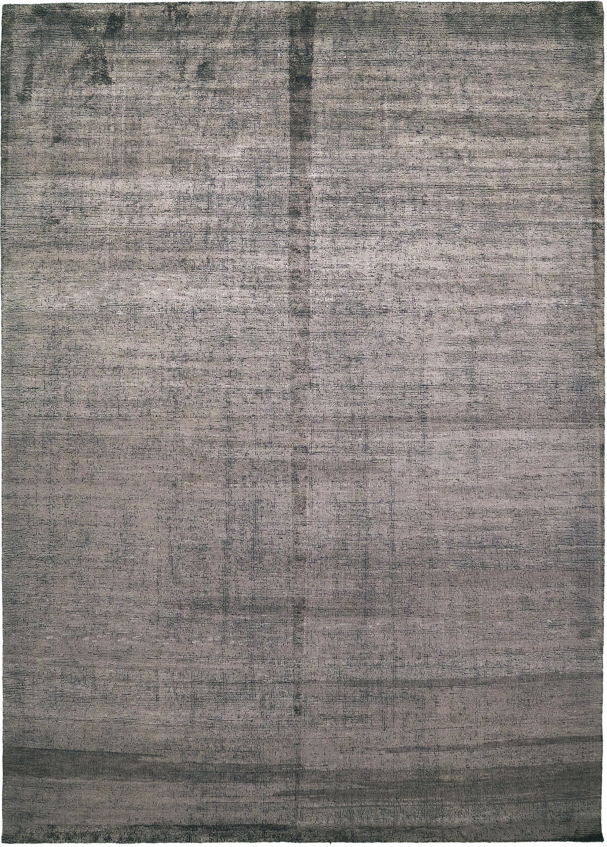 Silt Pebble, Loam Collection, Charcoal - one-of-a-kind handmade area rug [#1]