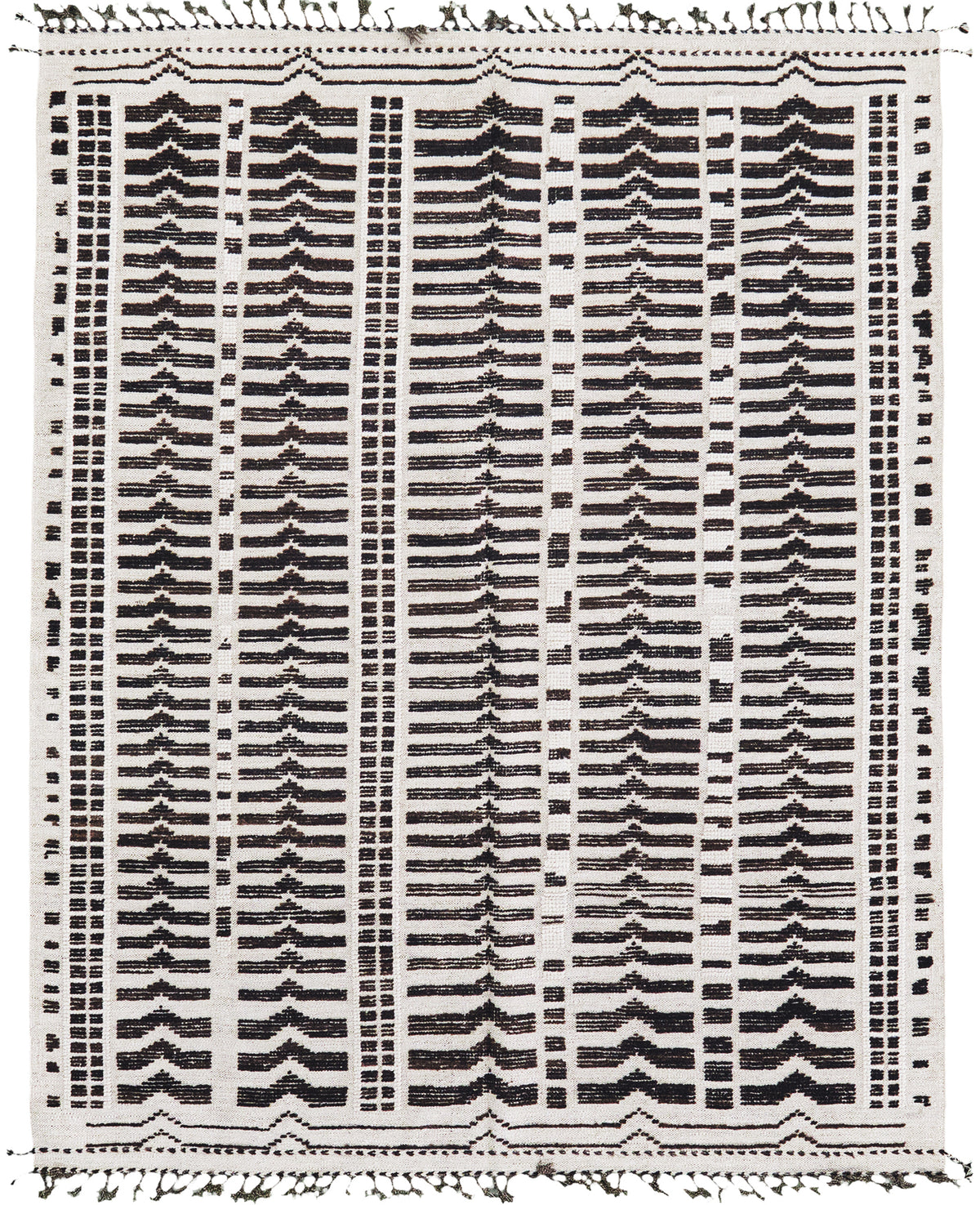 Tala, Atlas Collection, Ivory Brown - one-of-a-kind handmade area rug [#4]