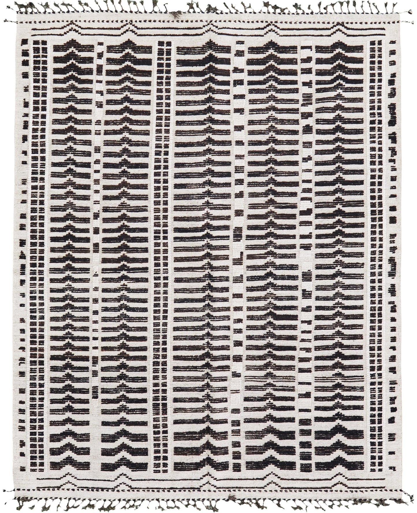 Tala, Atlas Collection, Ivory Brown - one-of-a-kind handmade area rug [#4]