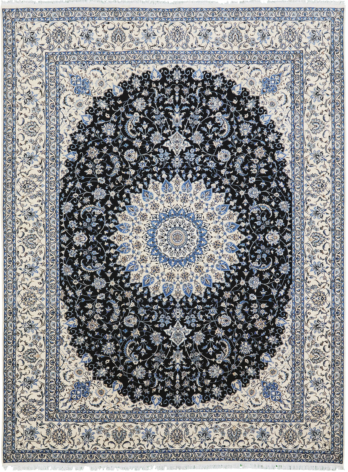 Ex-Fine Persian Nain 6 Ply - one-of-a-kind handmade area rug [#2]