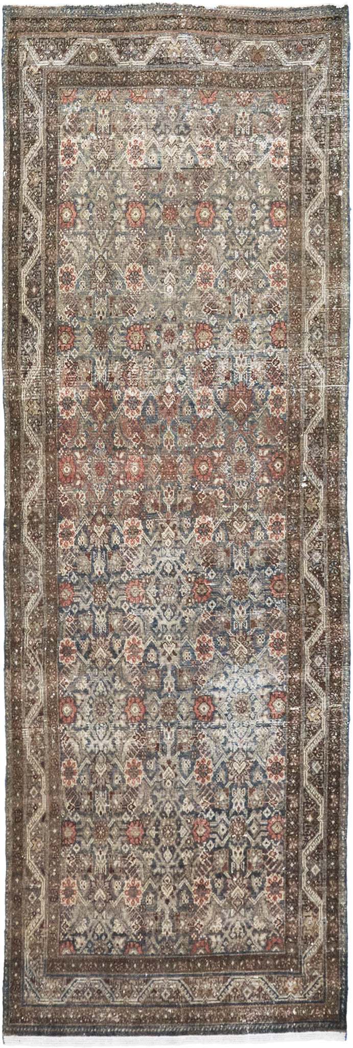 Antique Persian Malayer Runner - narrow runner - one-of-a-kind handmade area rug [#20]