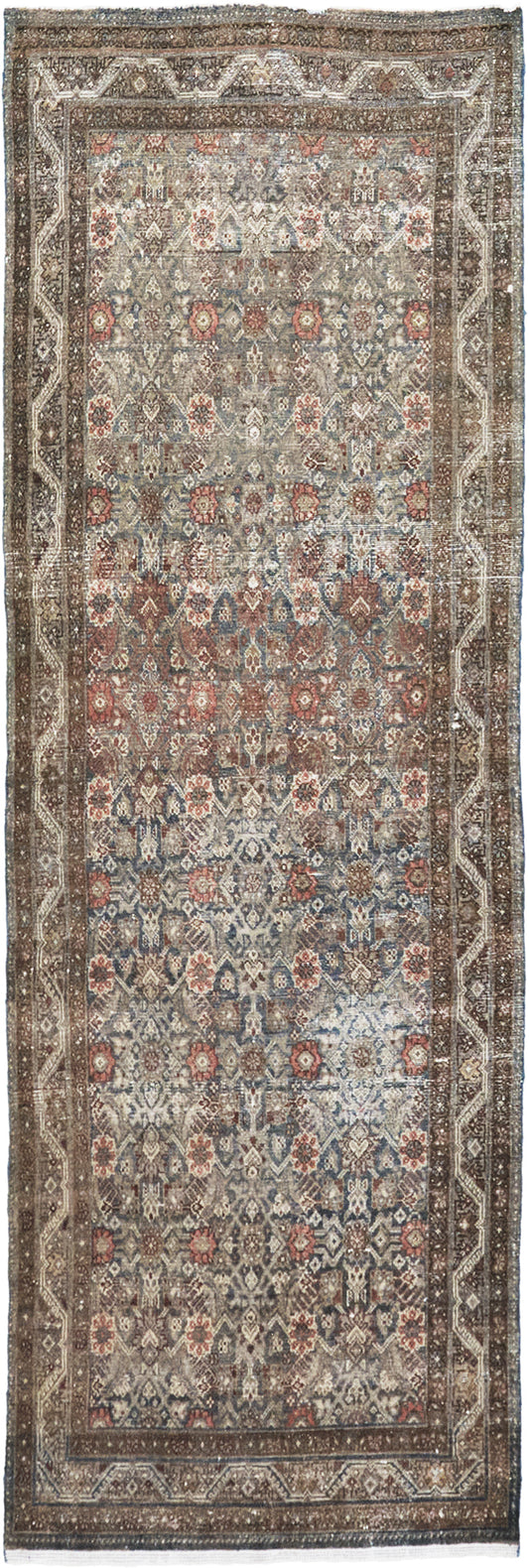 Antique Persian Malayer Runner - narrow runner - one-of-a-kind handmade area rug [#20]
