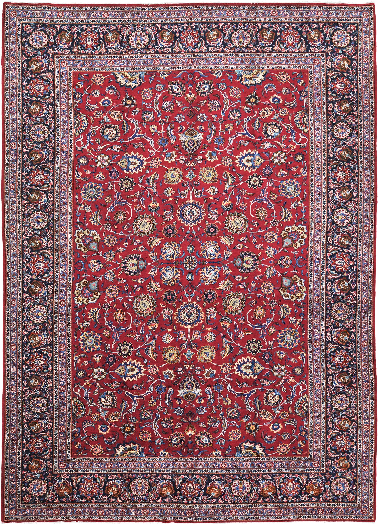 Vintage Persian Kashan - one-of-a-kind handmade area rug [#2]