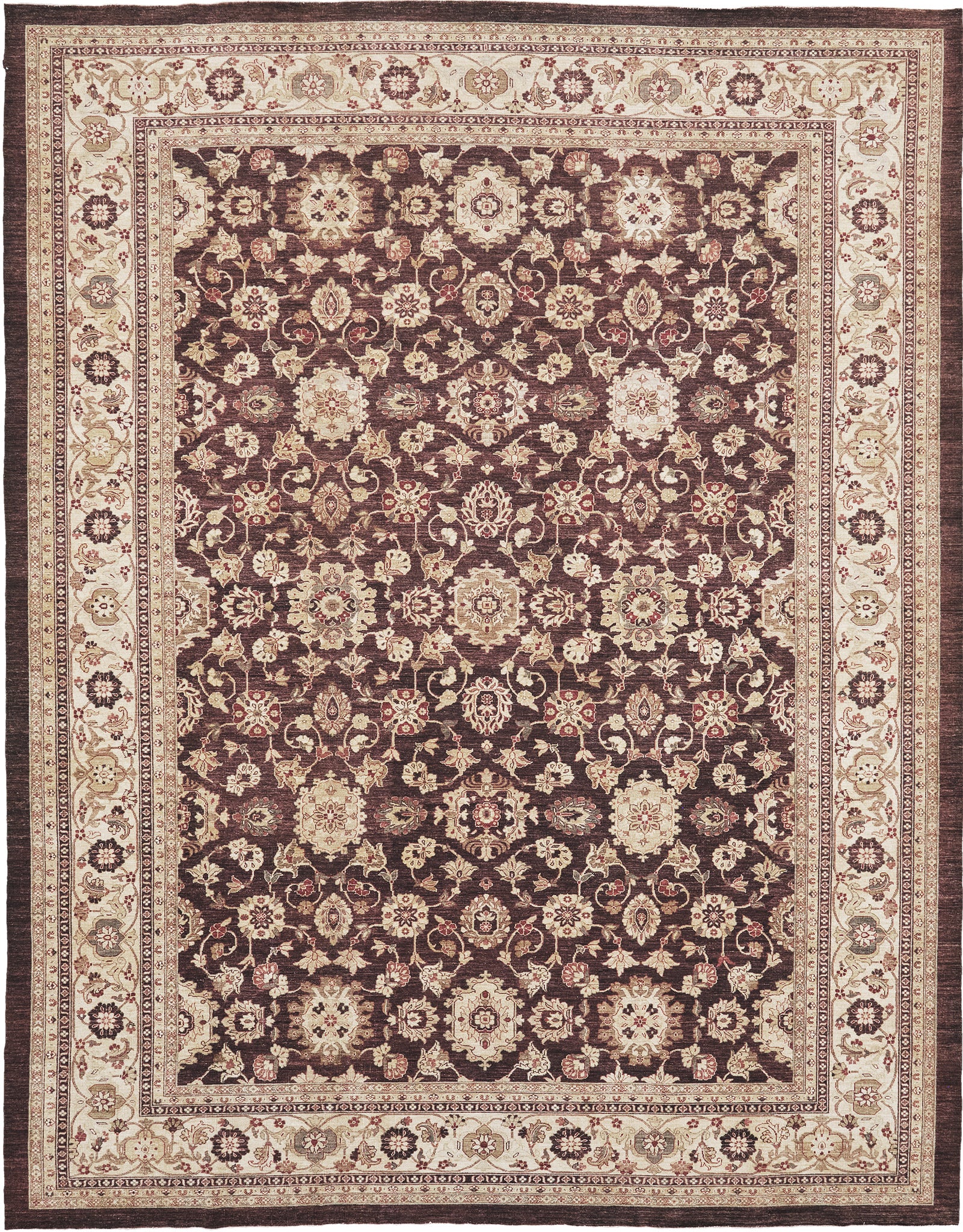 Natural Dye Allover Mahal Revival - artisan revival weave - one-of-a-kind handmade area rug