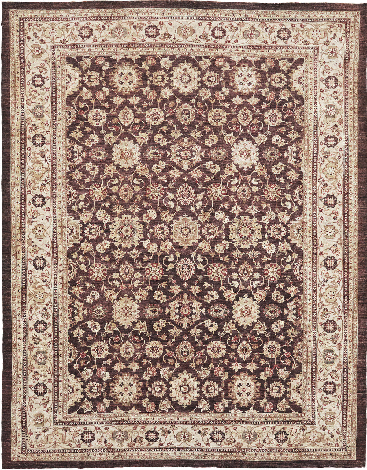 Natural Dye Allover Mahal Revival - artisan revival weave - one-of-a-kind handmade area rug