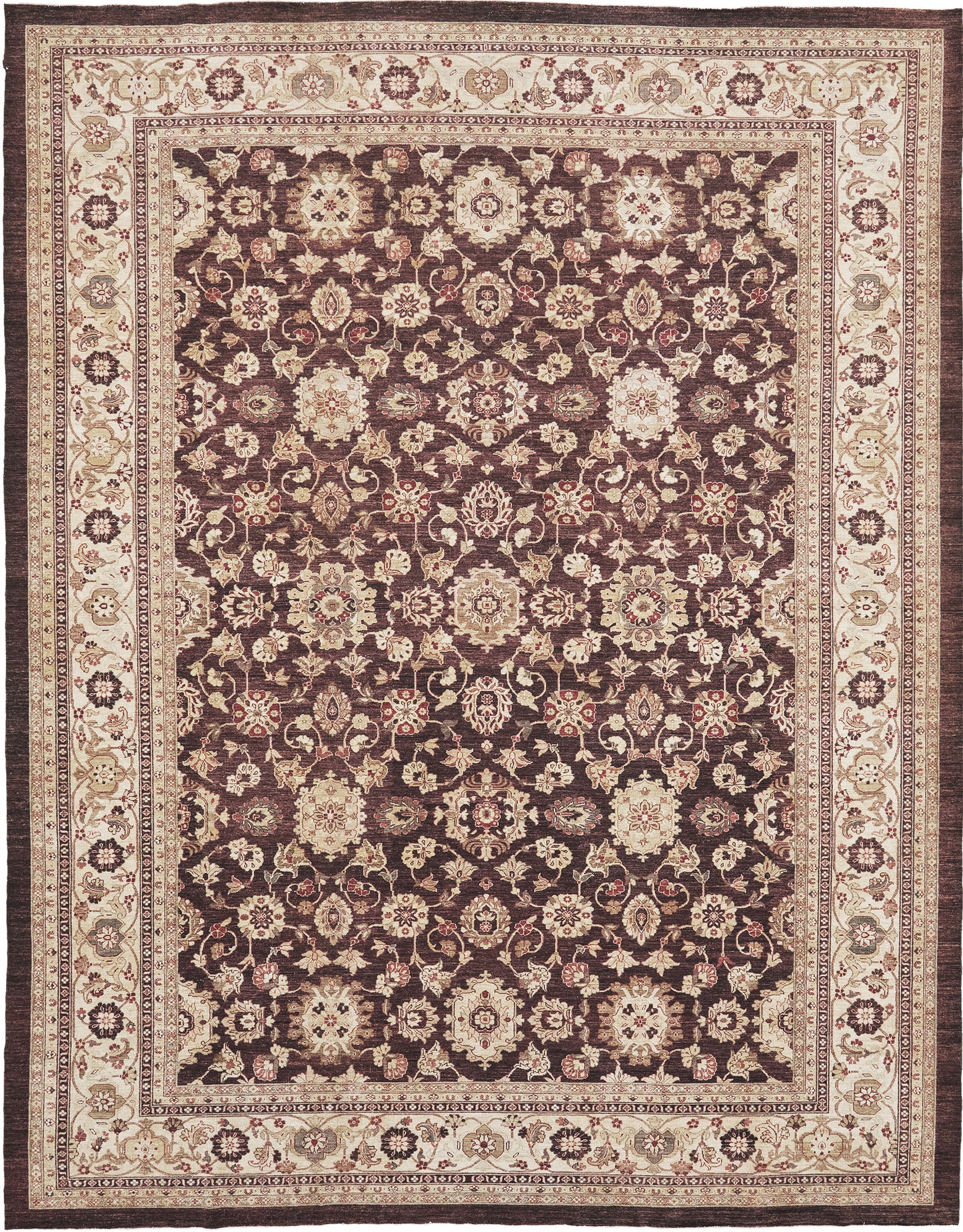 Natural Dye Allover Mahal Revival - artisan revival weave - one-of-a-kind handmade area rug