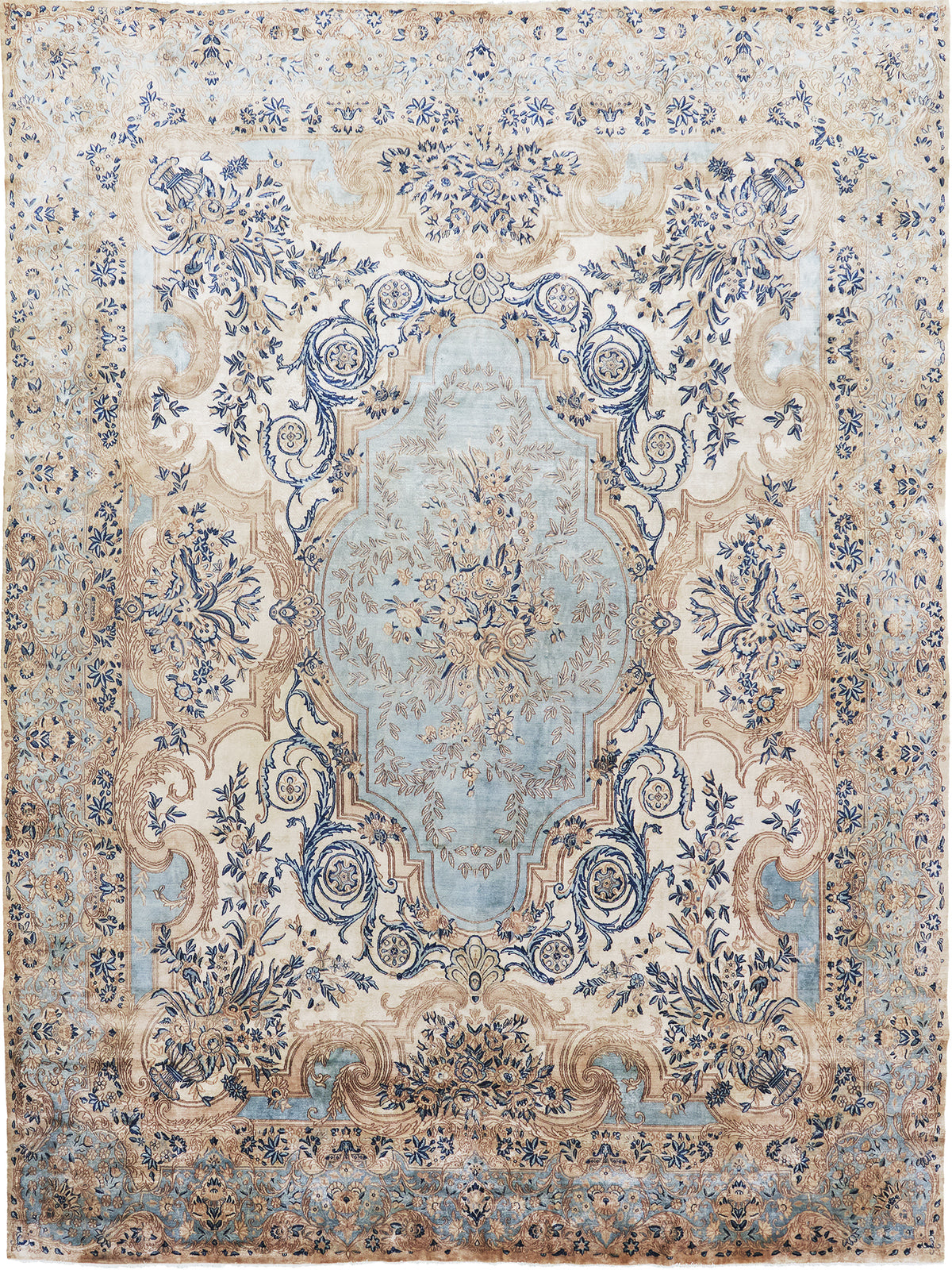 Antique Persian Kerman - one-of-a-kind handmade area rug [#4]