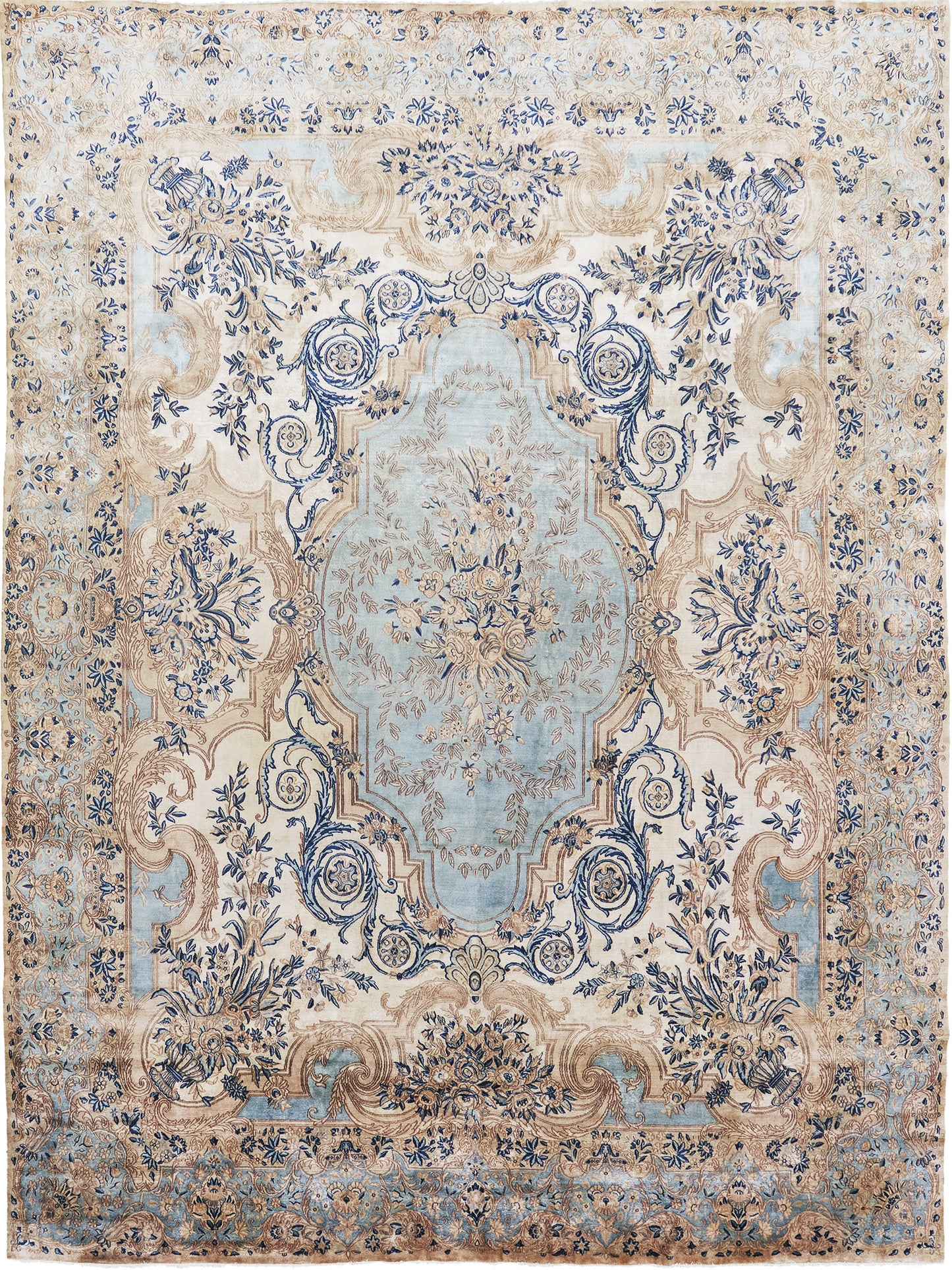 Antique Persian Kerman - one-of-a-kind handmade area rug [#4]