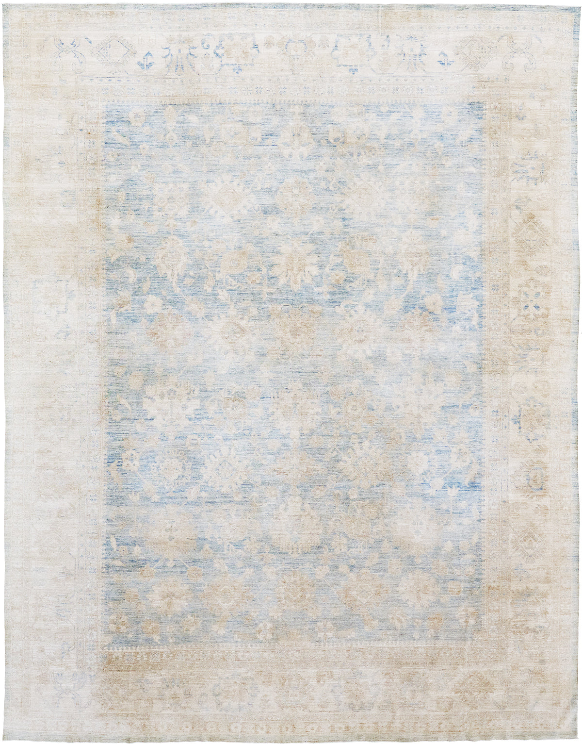 Vintage Style Oushak Revival - one-of-a-kind handmade area rug