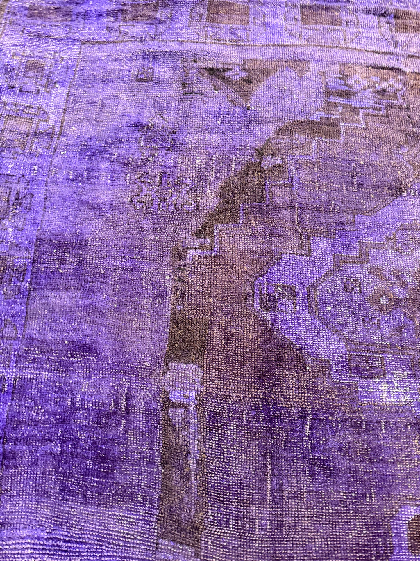 Overdyed Vintage Turkish Anatolian Runner
