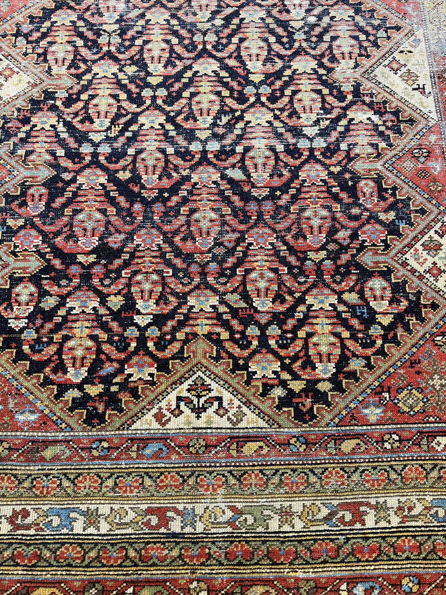 Antique Persian Malayer Gallery Runner