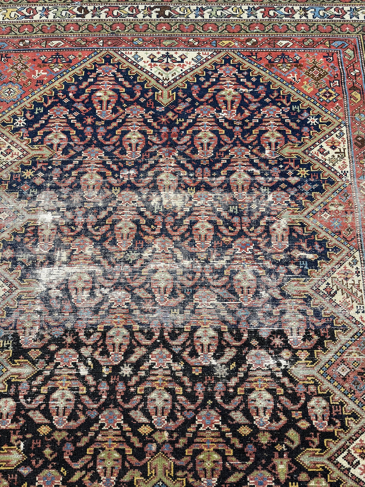 Antique Persian Malayer Gallery Runner