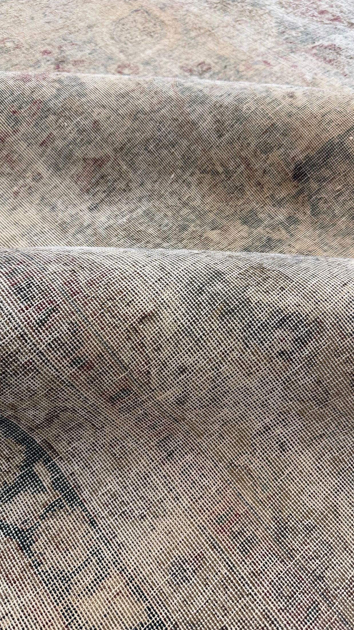 Vintage Distressed Persian Tabriz