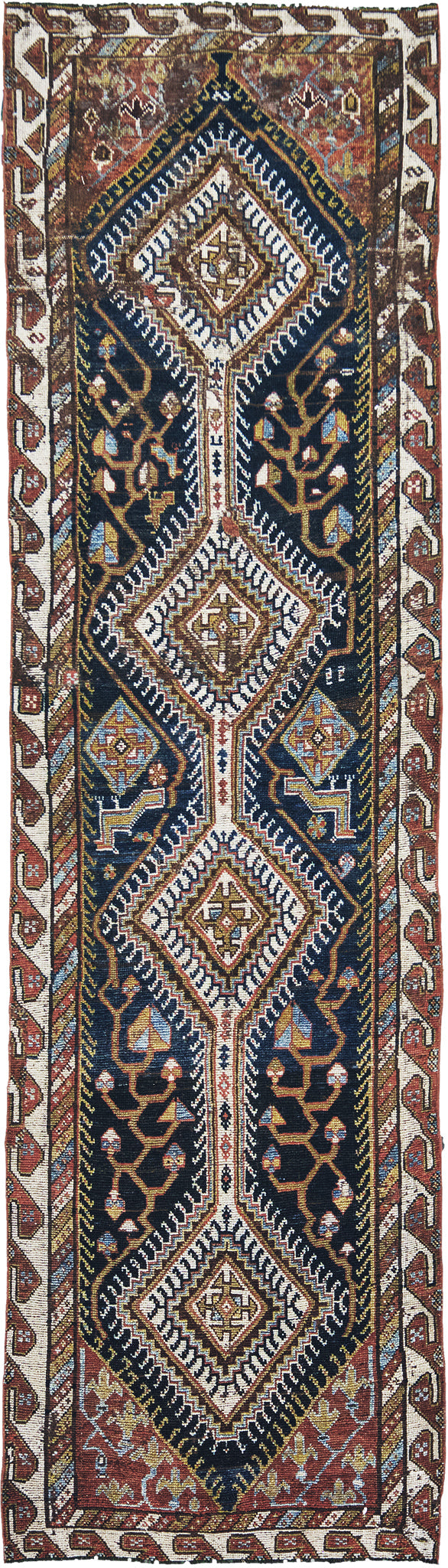 Antique Persian Ghashghaei Runner
