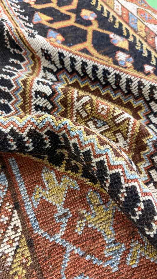 Antique Persian Ghashghaei Runner
